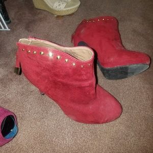 Red Stiletto Boots